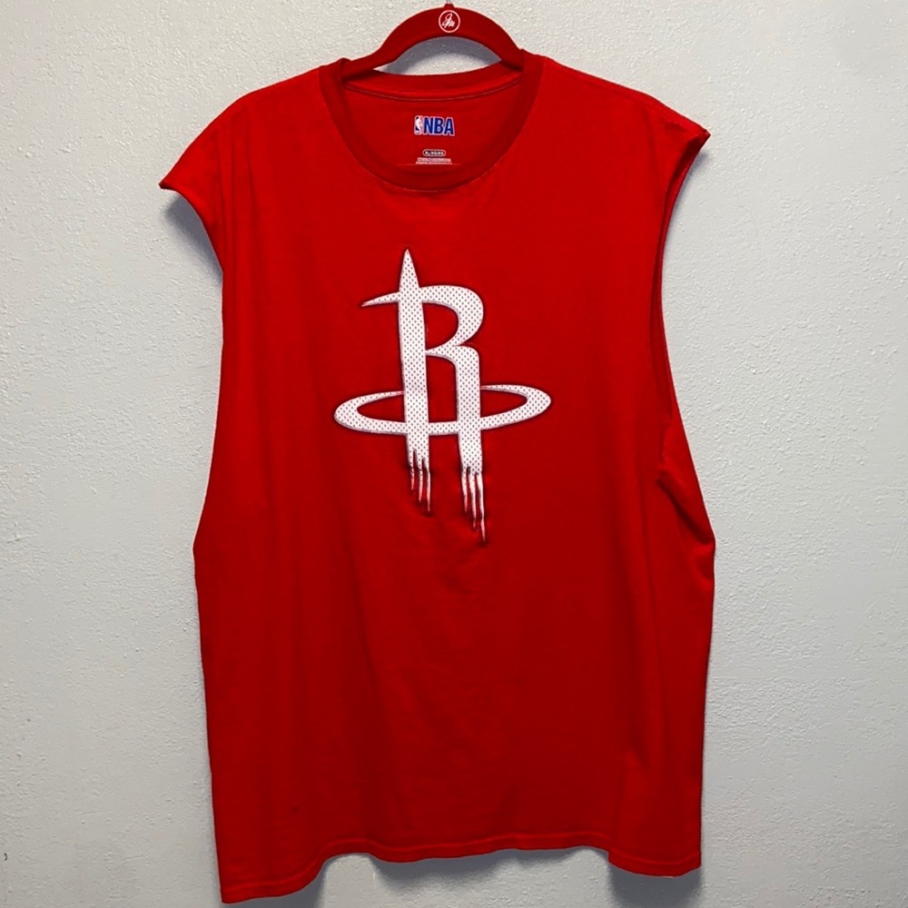 NBA Houston Rockets Basketball Red Muscle T-shirt 4287